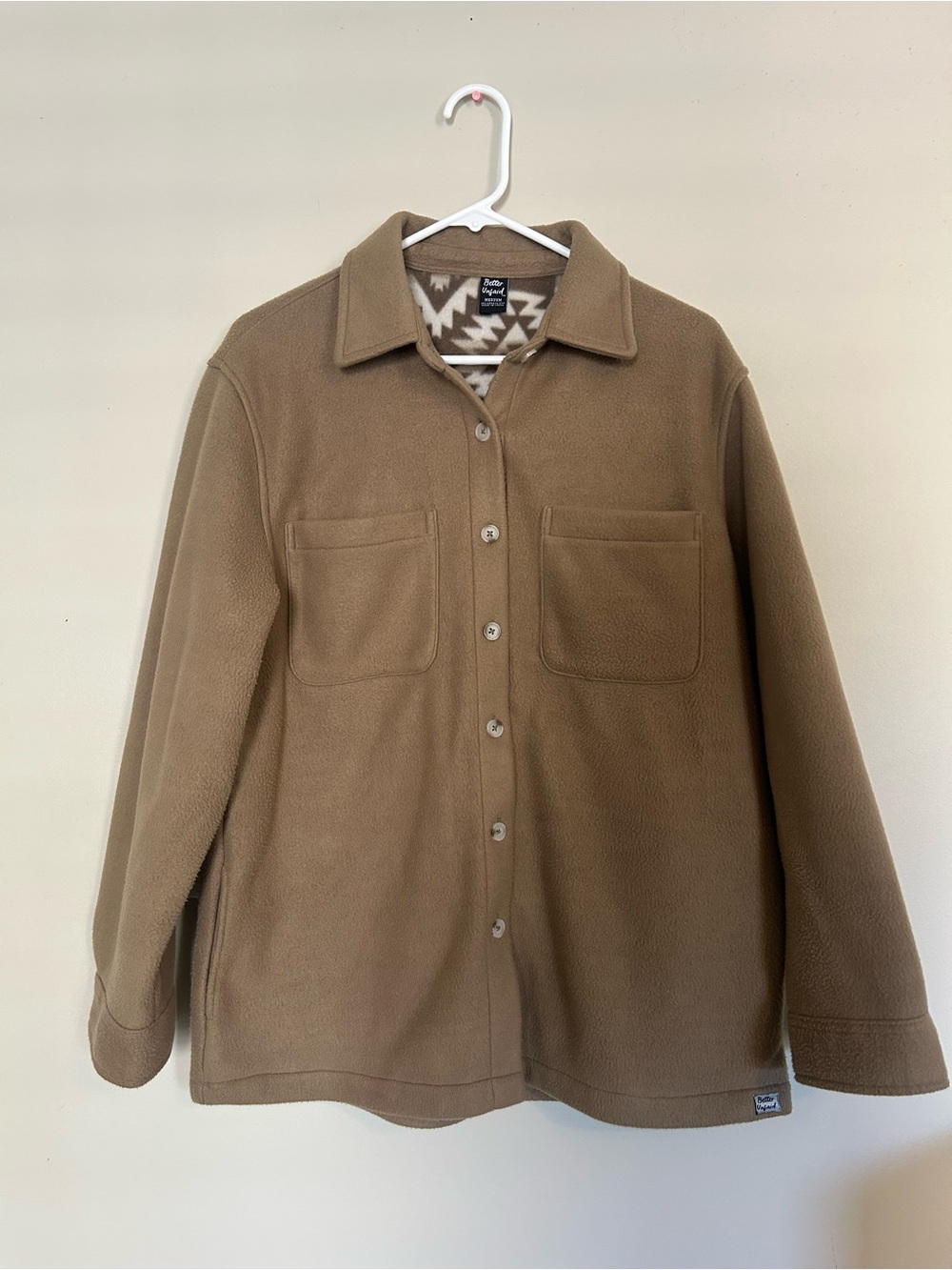 Better Unsaid Brown Fleece Button-Up Shacket